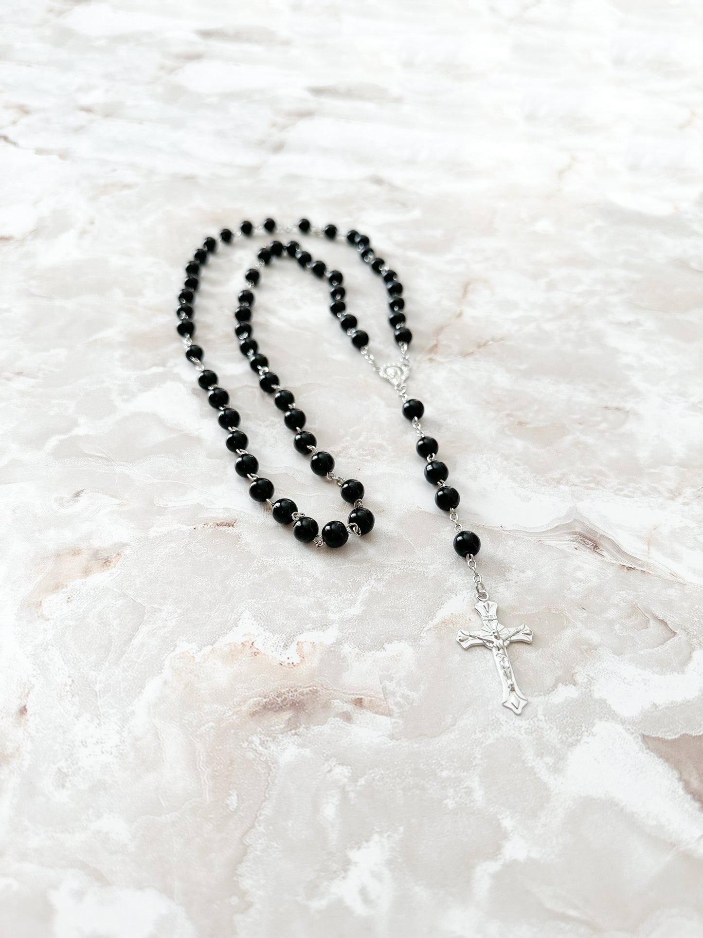 Imitation Pearl Rosary