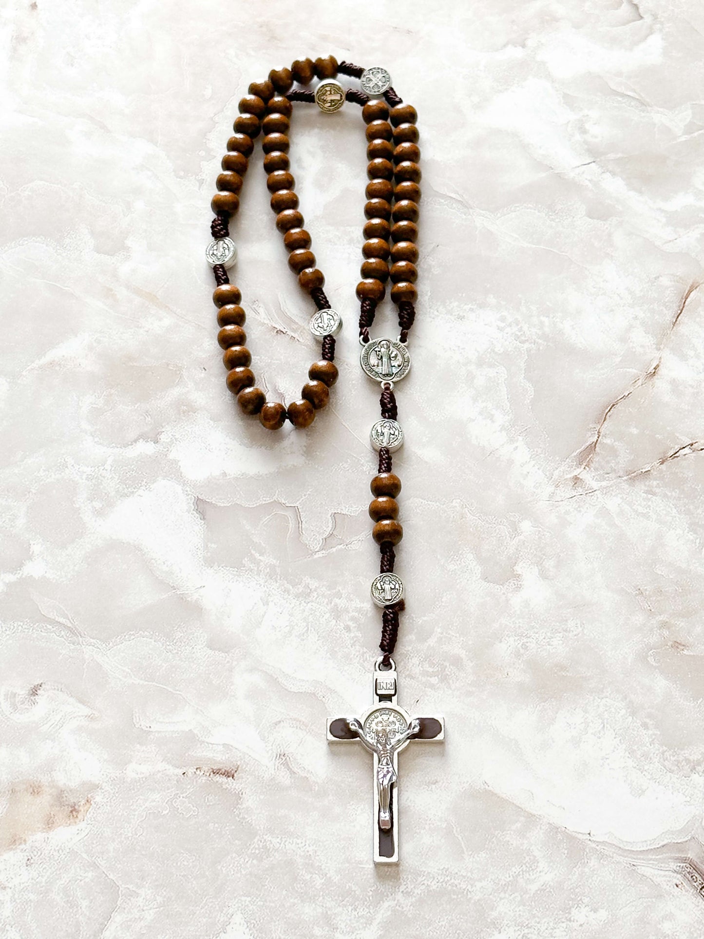 St. Benedict Wooden Rosary