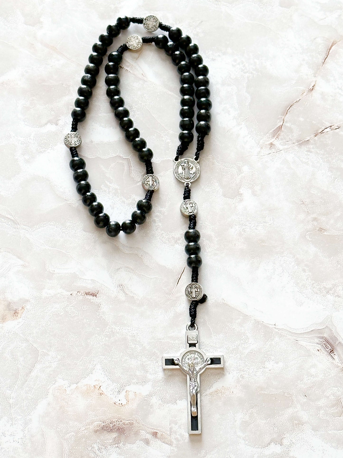 St. Benedict Wooden Rosary