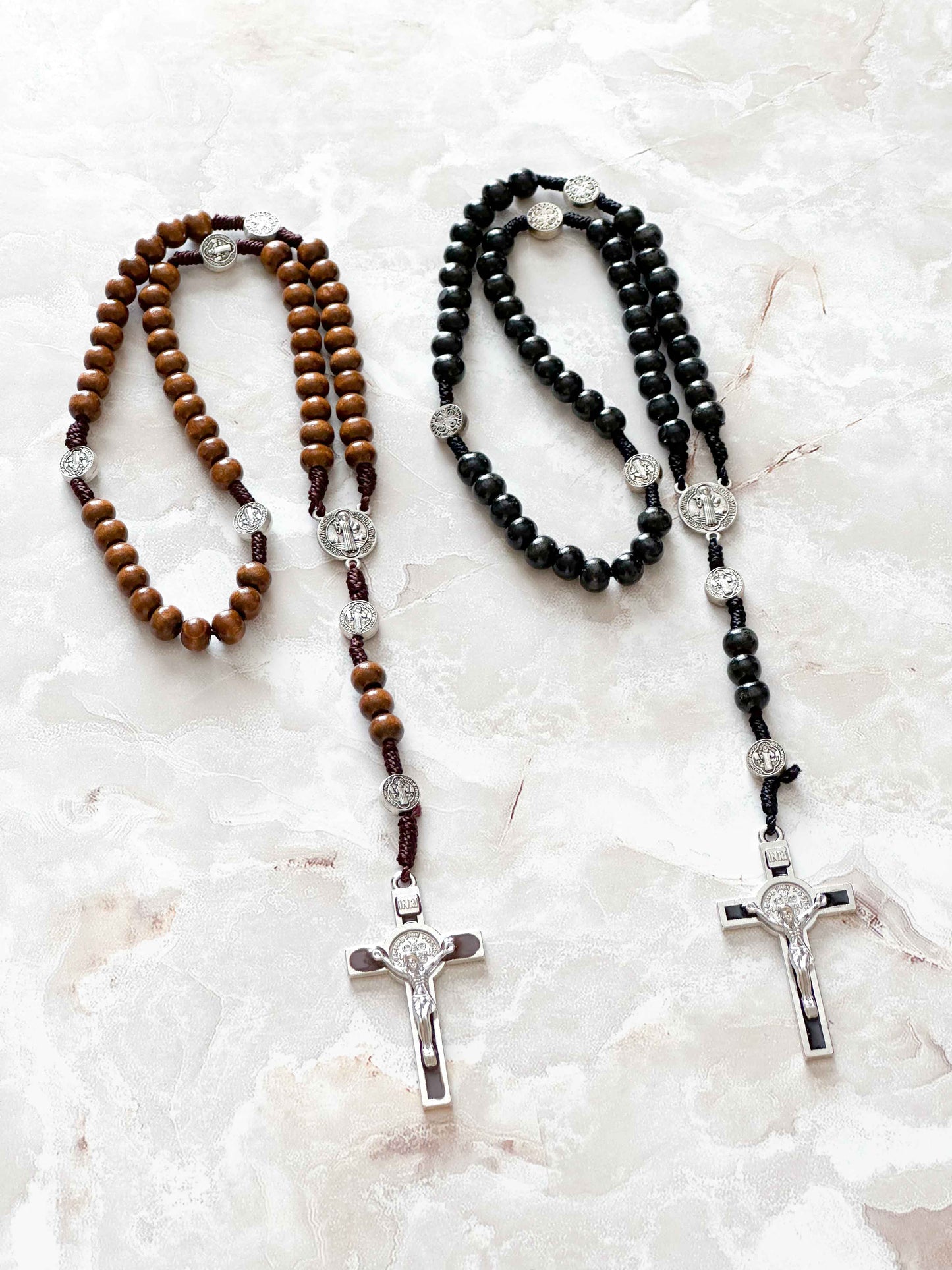 St. Benedict Wooden Rosary