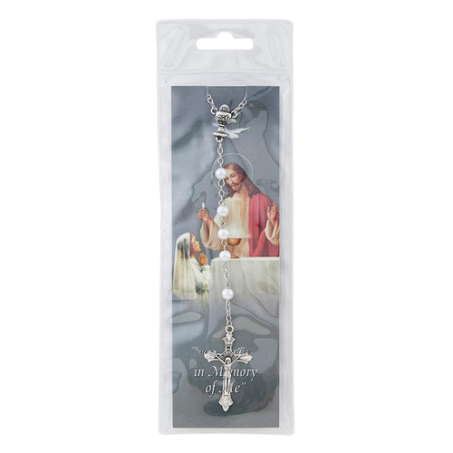 First Communion Rosary with Bookmark