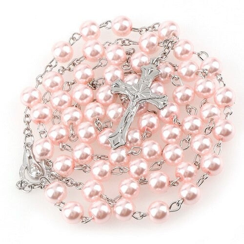 Imitation Pearl Rosary