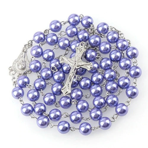 Imitation Pearl Rosary